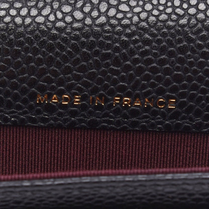 Chanel Caviar Quilted Flap Card Holder Wallet Black 7 of 9