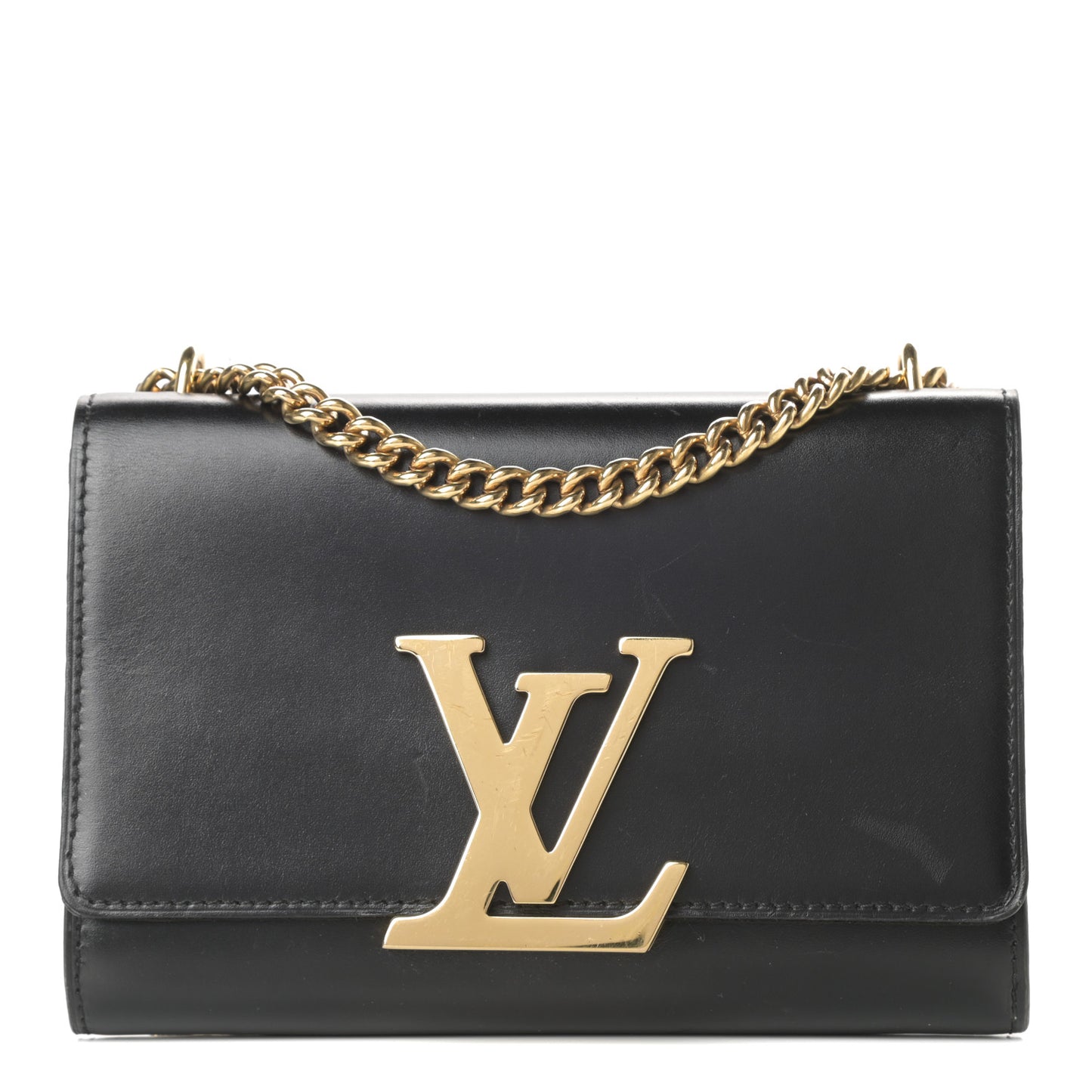 Calfskin Chain Louise MM Black