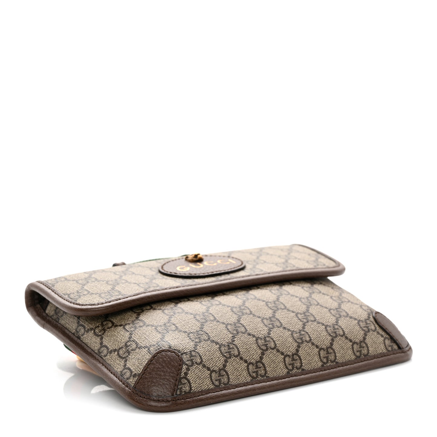 GG Supreme Monogram Neo Vintage Web Belt Bag Brown