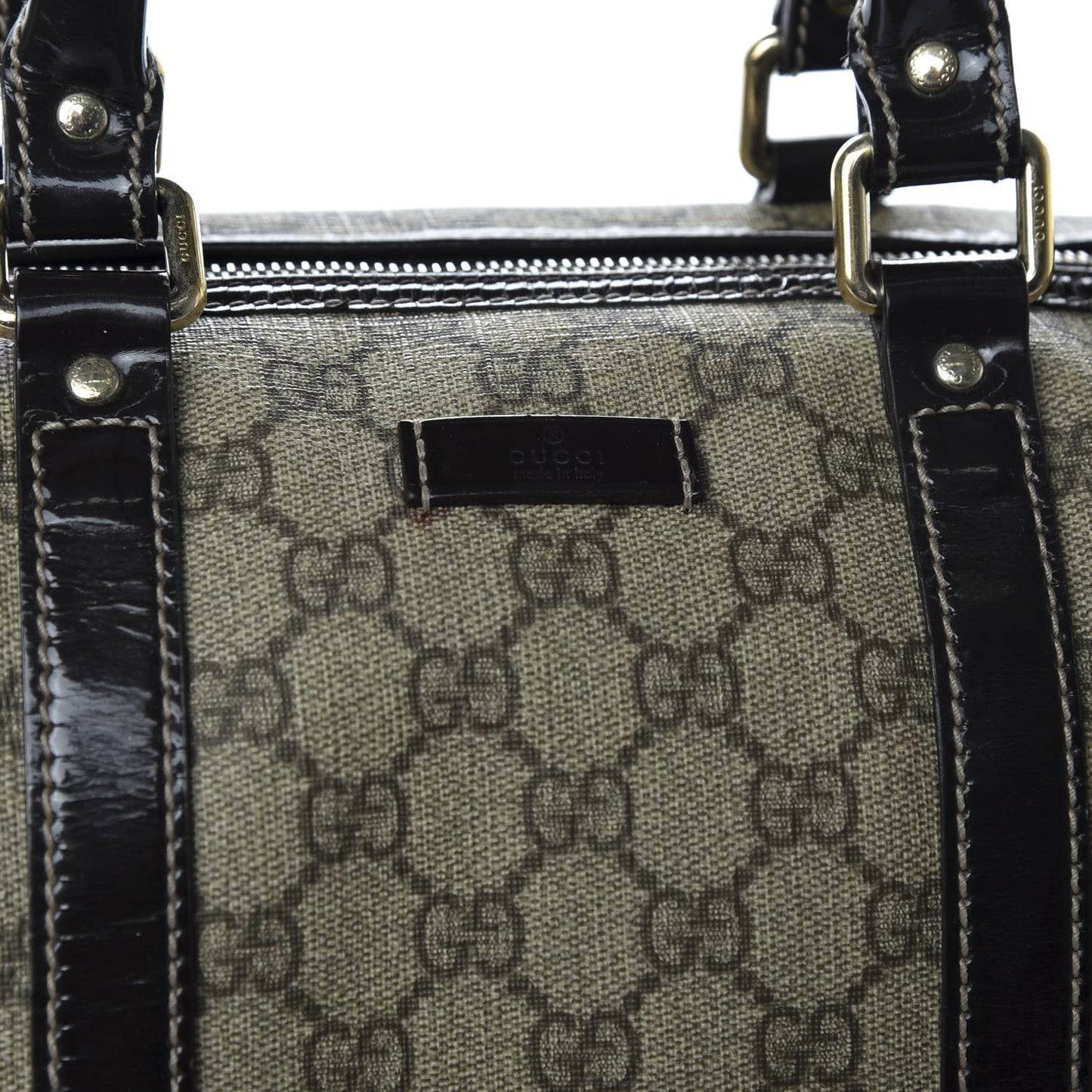 GG Plus Monogram Medium Joy Boston Dark Brown