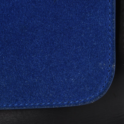 Celine Smooth Calfskin Suede Medium Tri-Color Trapeze Royal Blue 9 of 16