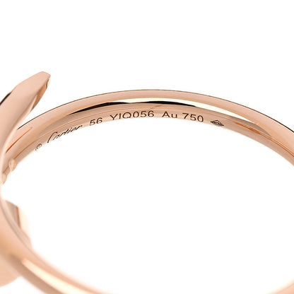 Cartier 18K Pink Gold Small Juste Un Clou Ring 56 7.5 4 of 5