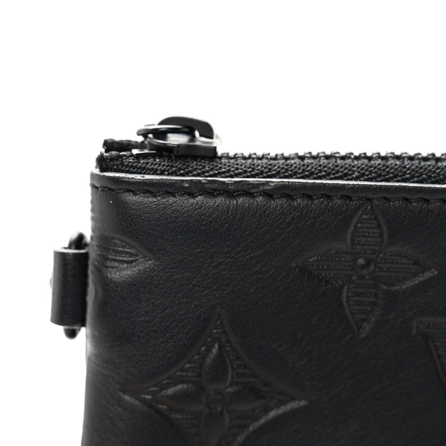 Louis Vuitton Calfskin Monogram Shadow Duo Messenger Black 12 of 13