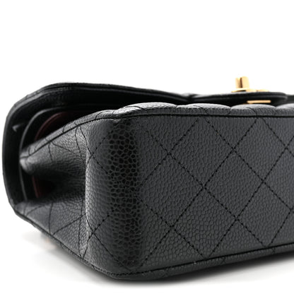 Chanel Caviar Quilted Small Double Flap Black 9 of 10