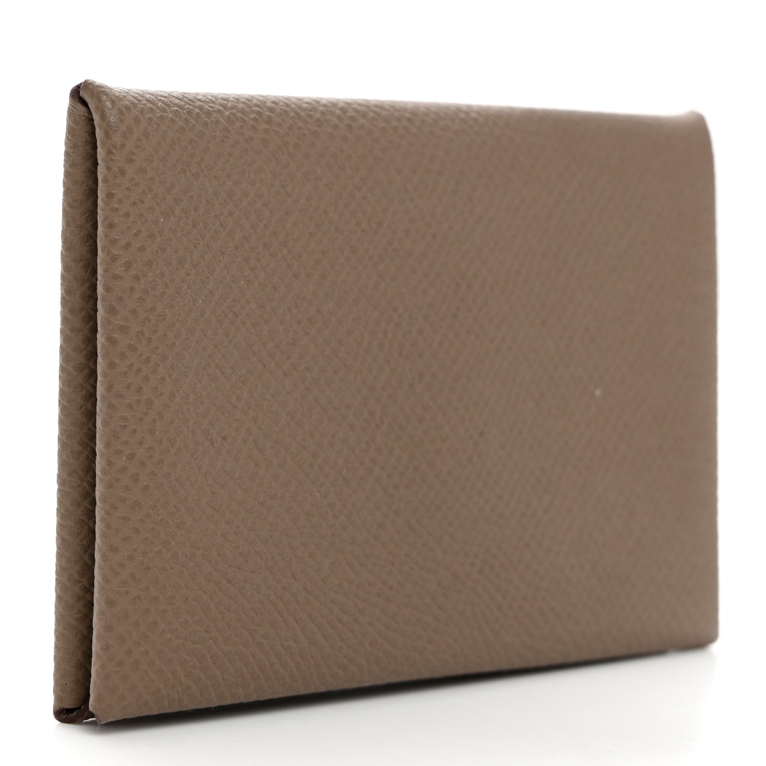 Hermes Epsom Calvi Card Case Etoupe 3 of 7