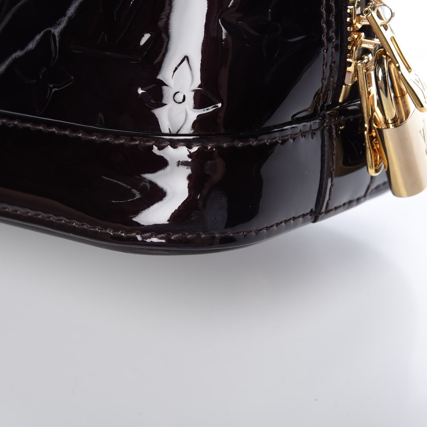 Louis Vuitton Vernis Alma BB Amarante 13 of 15