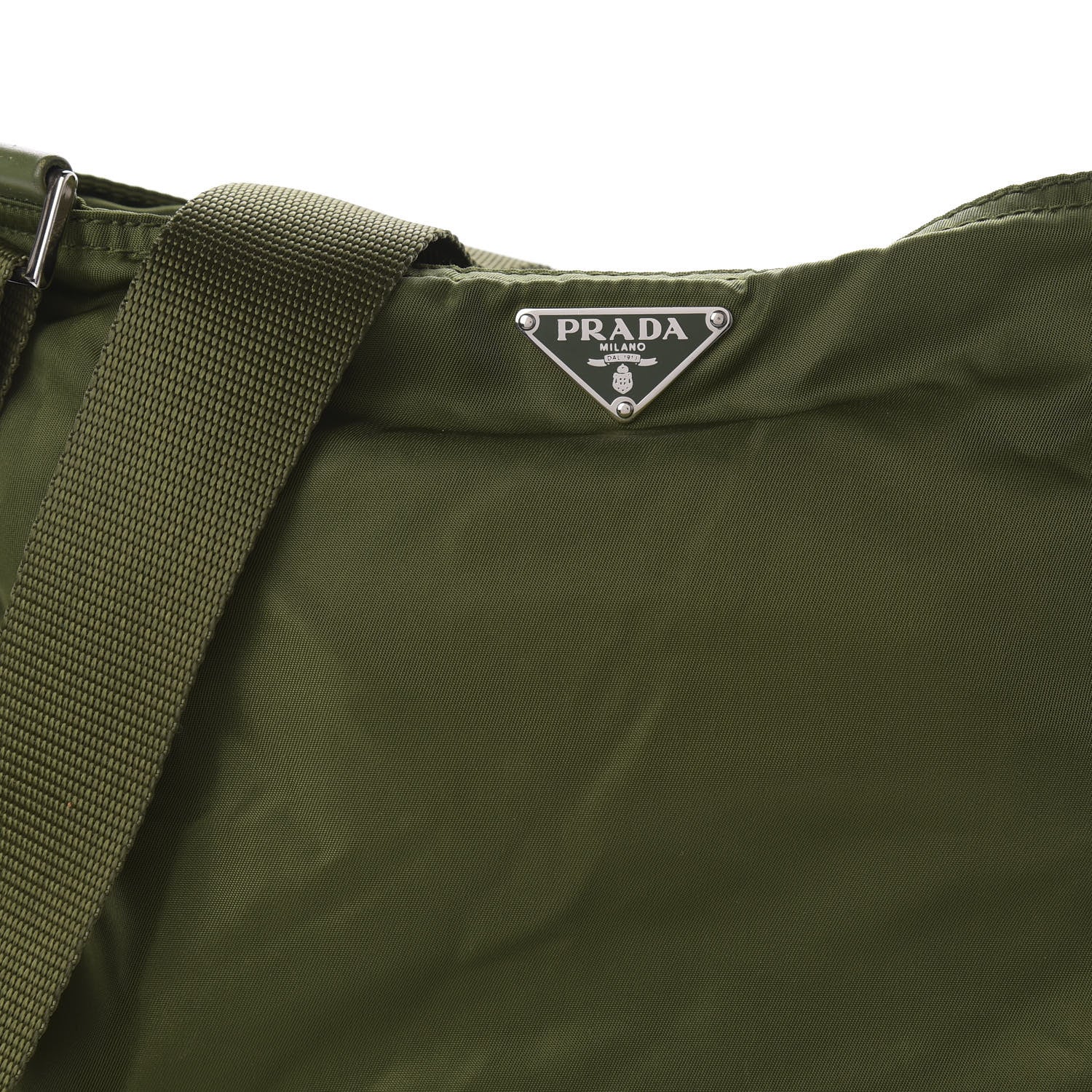 Prada Tessuto Nylon Flat Messenger Militare 9 of 9