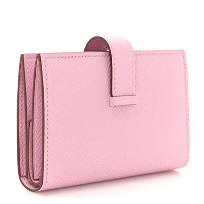 Hermes Epsom Mini Bearn Wallet Mauve Sylvester 3 of 9