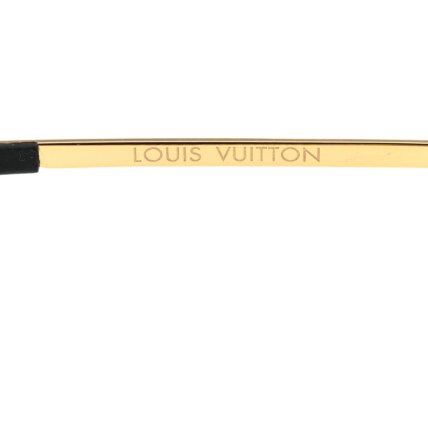 Louis Vuitton Metal Monogram Grease Sunglasses Z1172E Gold 5 of 7