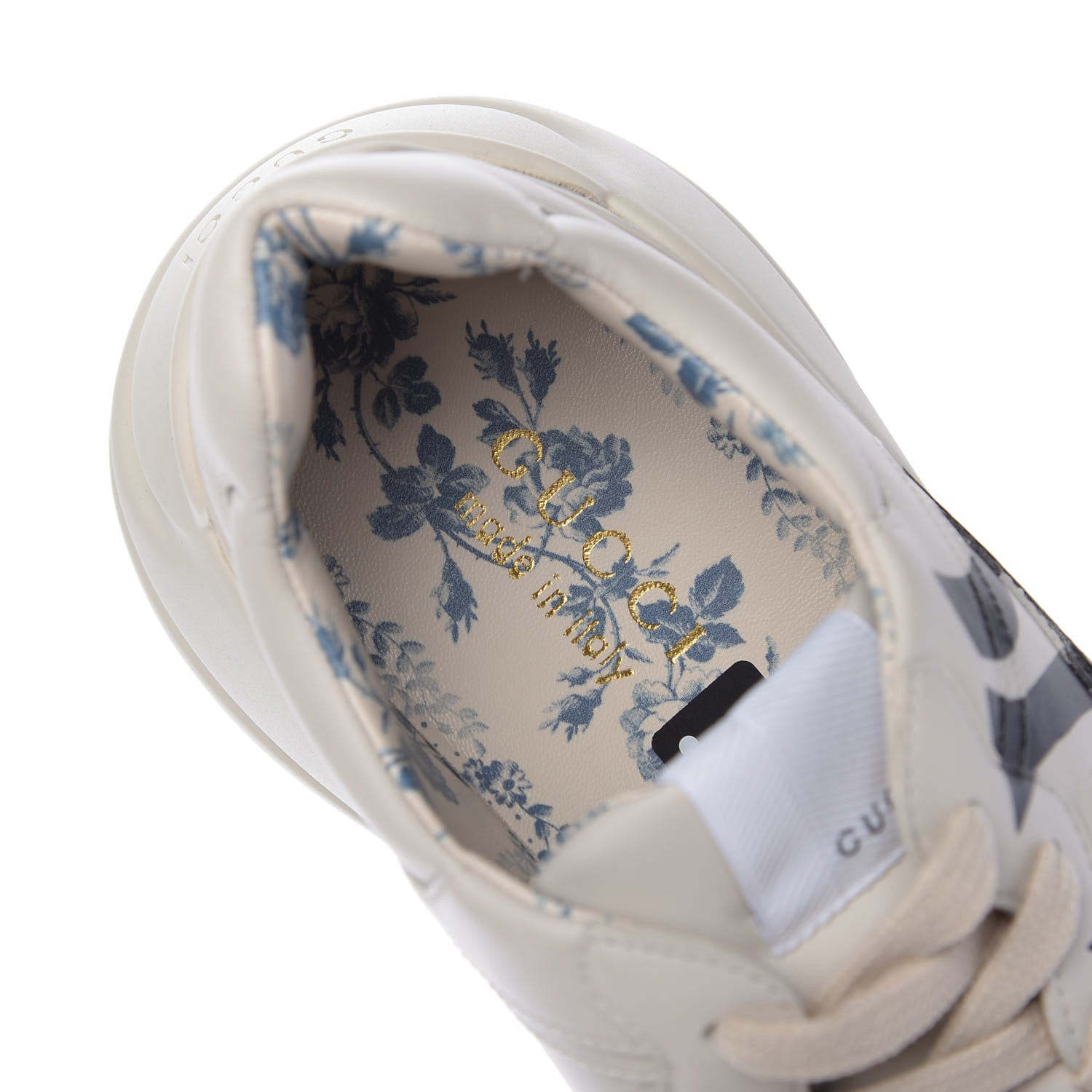 Gucci X MLB Calfskin NY Yankees Mens Rhyton Sneakers 8.5 Mystic White 9 of 11
