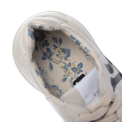 Gucci X MLB Calfskin NY Yankees Mens Rhyton Sneakers 8.5 Mystic White 9 of 11