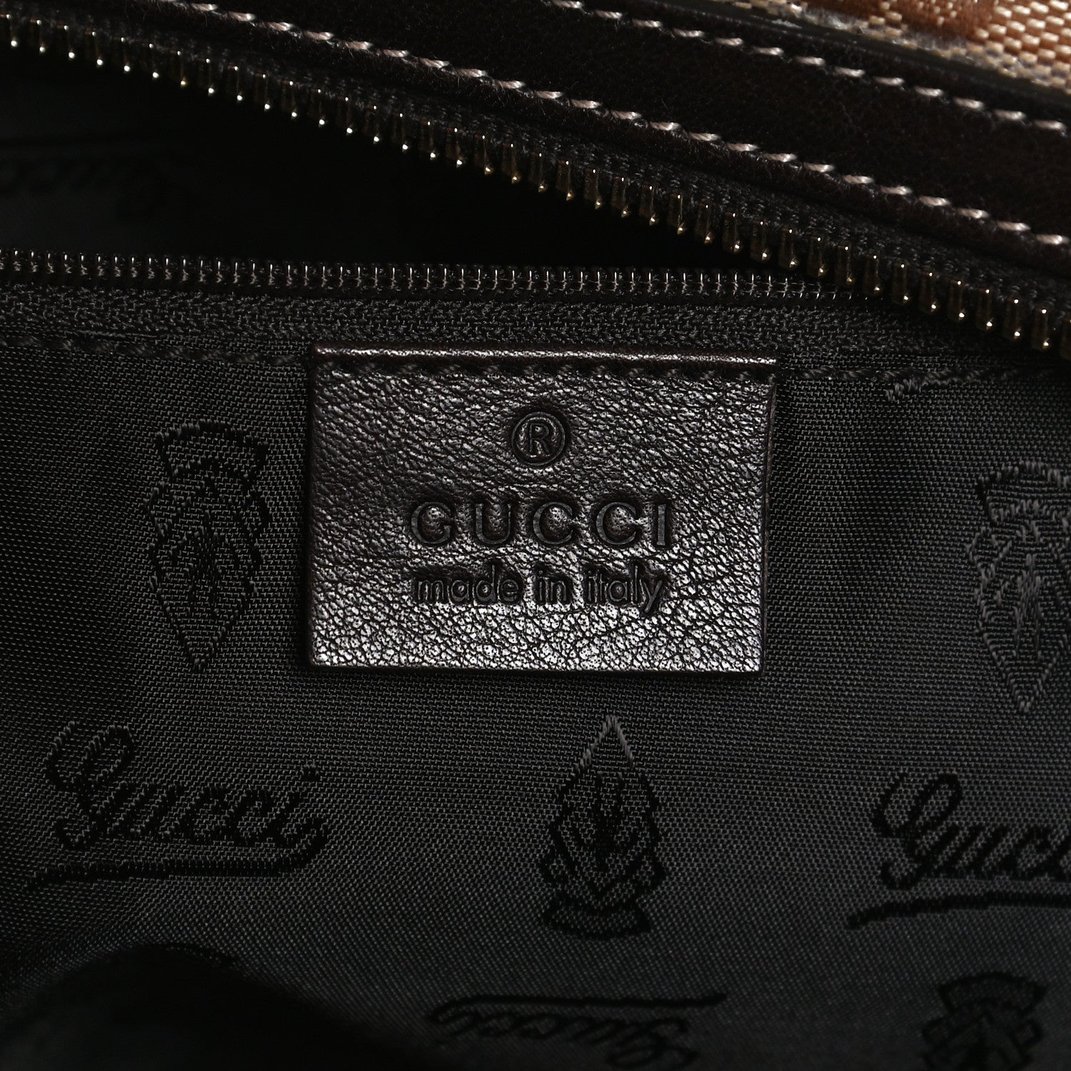 Gucci Crystal Monogram Duchessa Boston Bag Brown 6 of 14