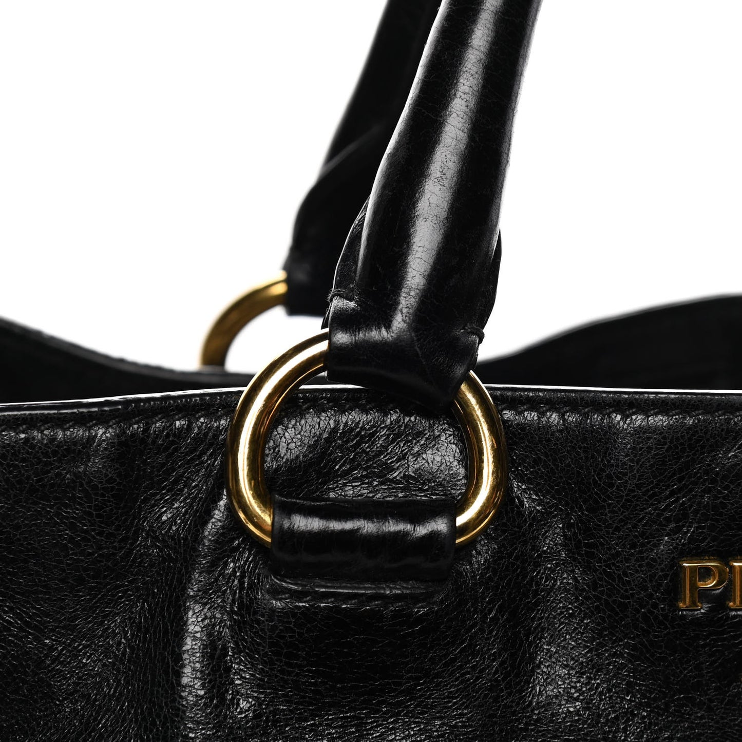 Vitello Shine Tote Black