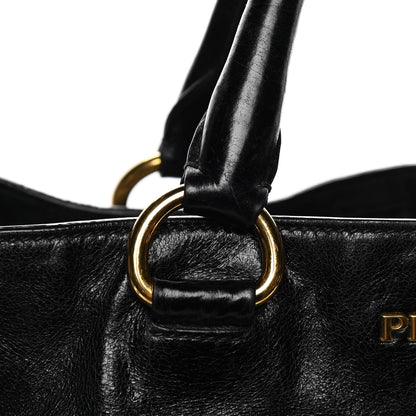 Prada Vitello Shine Tote Black 14 of 15