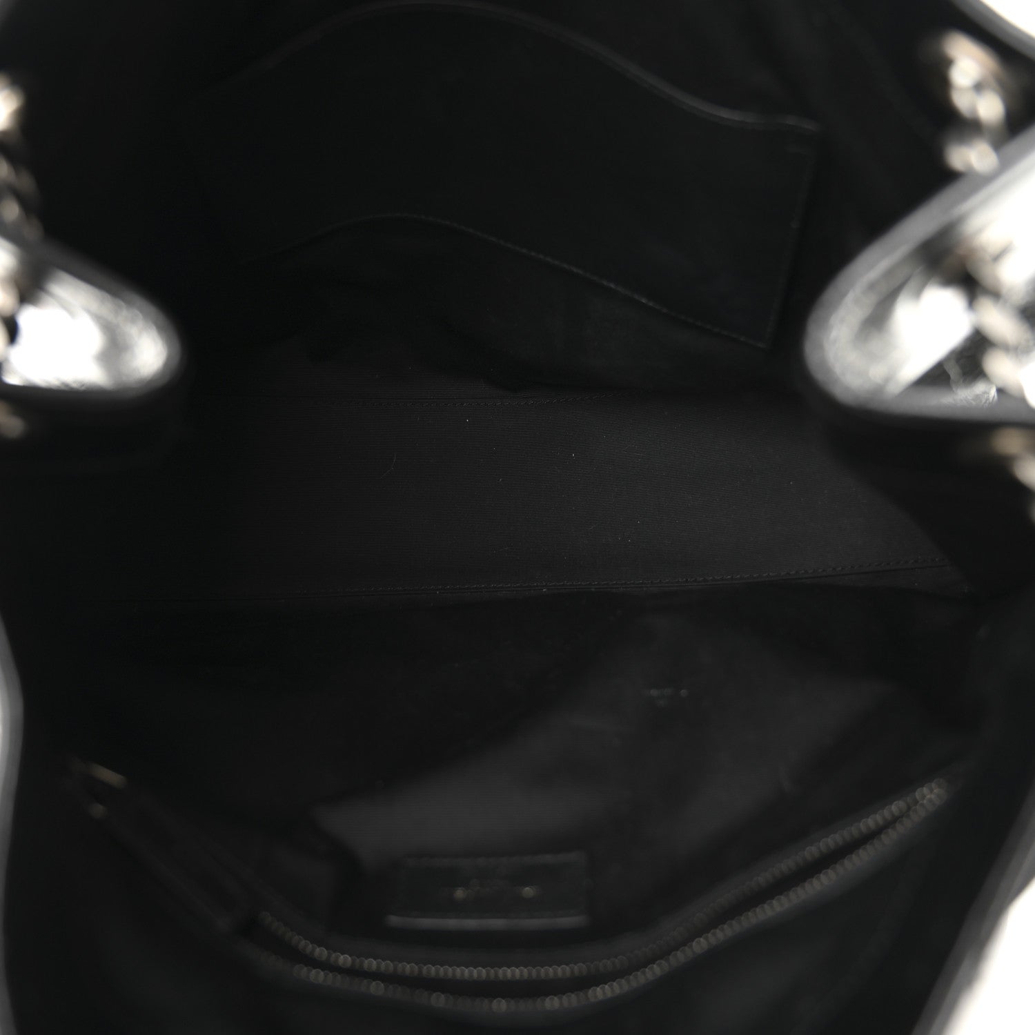 Saint Laurent Crinkled Calfskin Matelasse Monogram Large Niki Shopper Tote Black 5 of 10