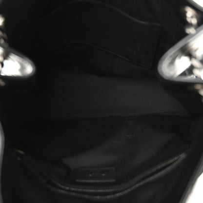 Saint Laurent Crinkled Calfskin Matelasse Monogram Large Niki Shopper Tote Black 5 of 10