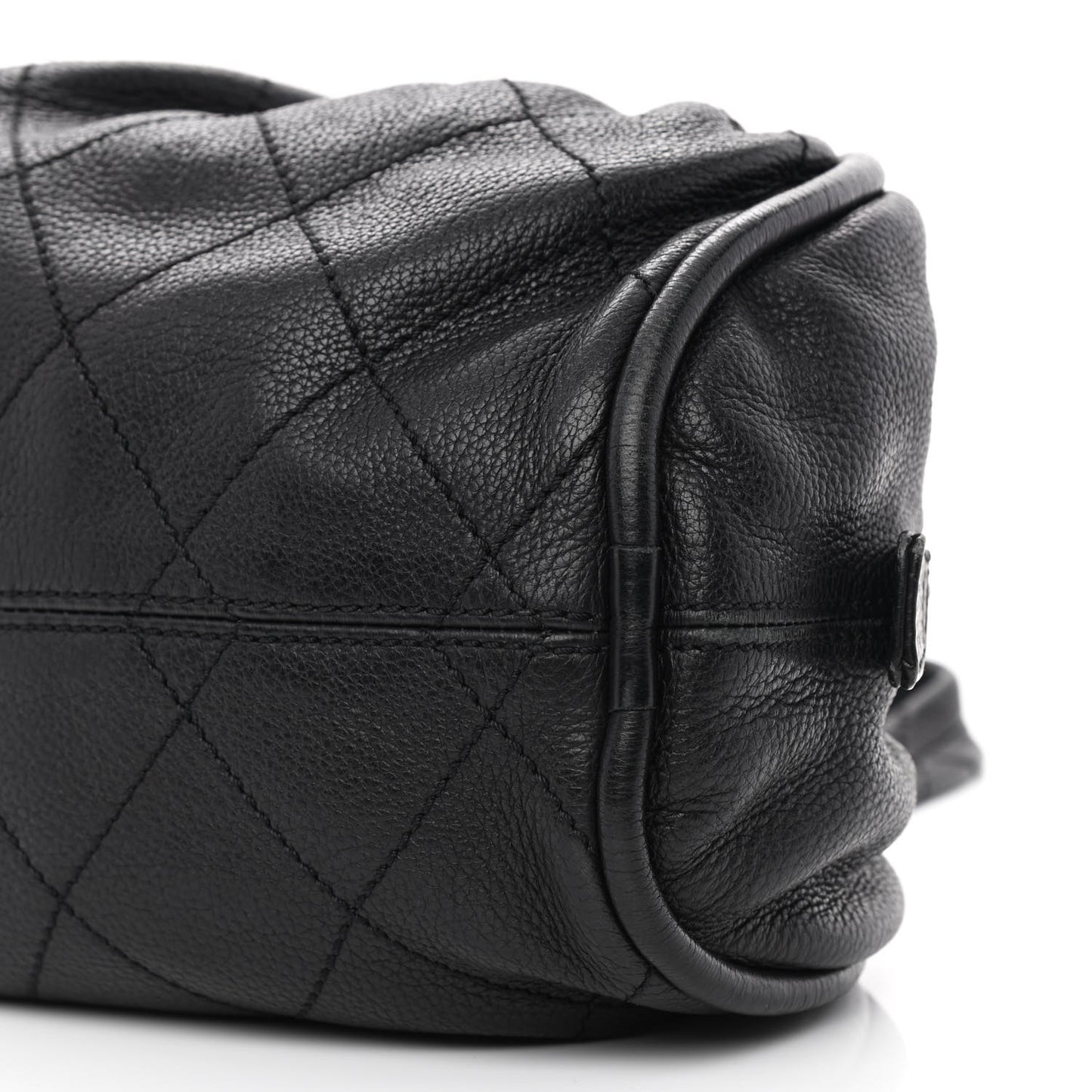 Deerskin Stitched Bowler Black