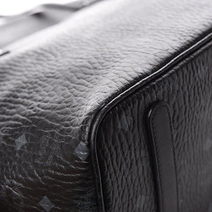 MCM Visetos Medium Anya Zip Top Shopper Tote Black 13 of 15