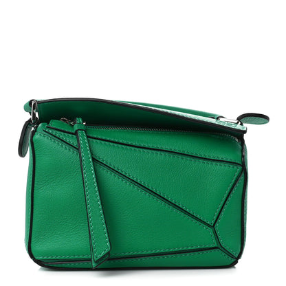 Loewe Calfskin Mini Puzzle Bag Jungle Green 1 of 10