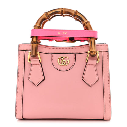 Gucci Wonka Grain Calfskin Mini Diana Tote Bag Wild Rose Fuxia Fluo 1 of 10