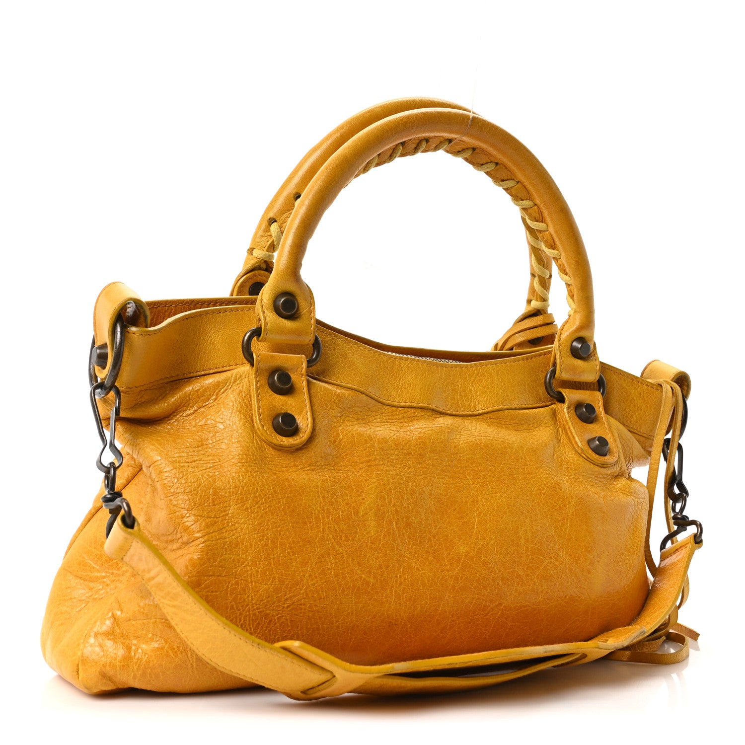 Balenciaga Agneau Classic Hardware First Moutarde 4 of 11