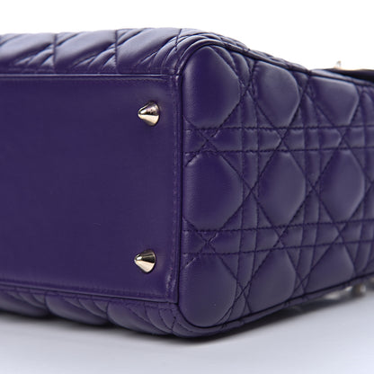 Christian Dior Lambskin Cannage Medium Lady Dior Purple 10 of 11