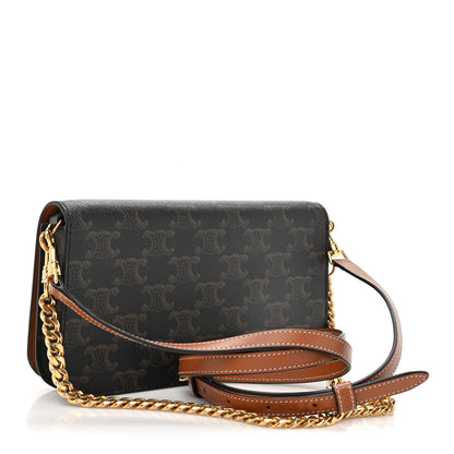 Celine Triomphe Canvas Multipochette Tan 3 of 12