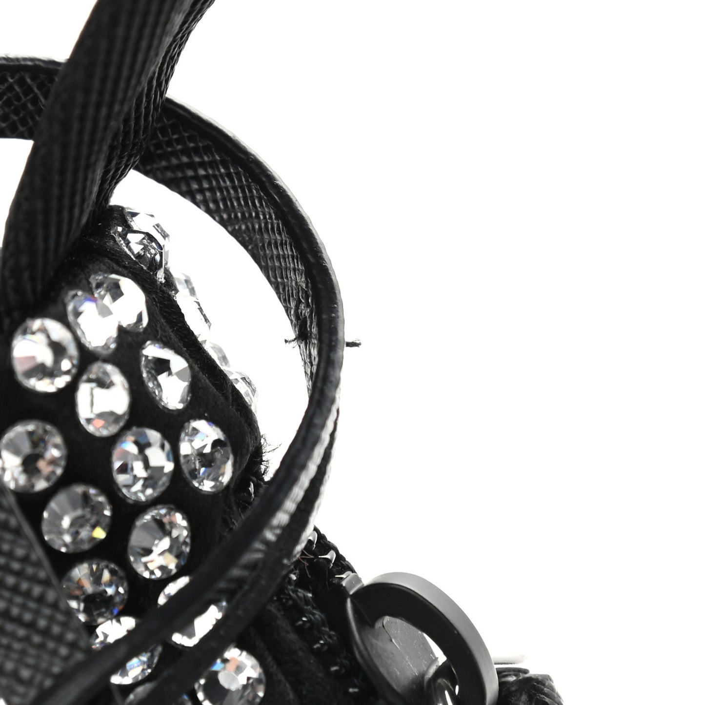 Satin Crystal Mini Re-Edition 2000 Bag Cristal