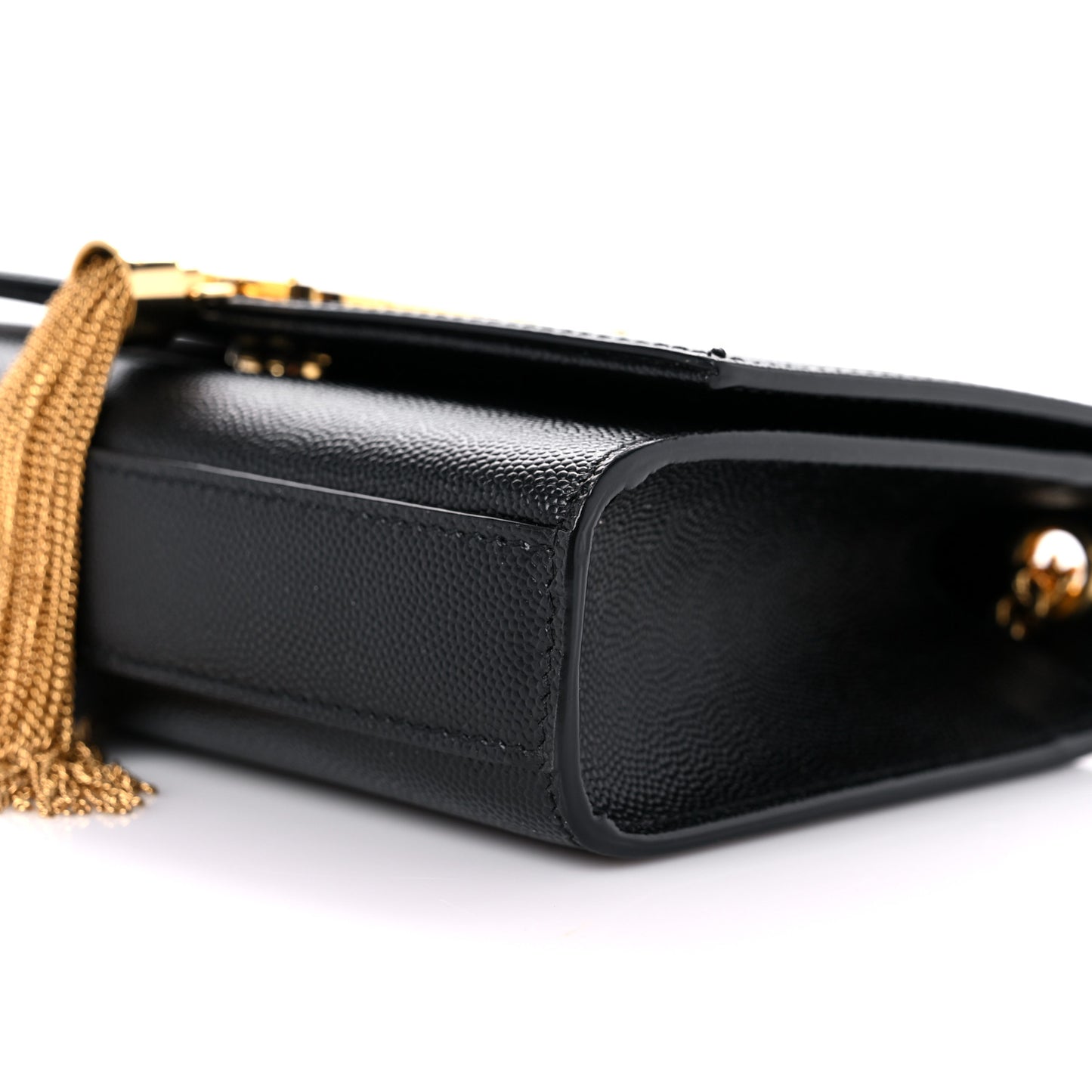 Grain De Poudre Small Classic Monogram Kate Tassel Satchel Black