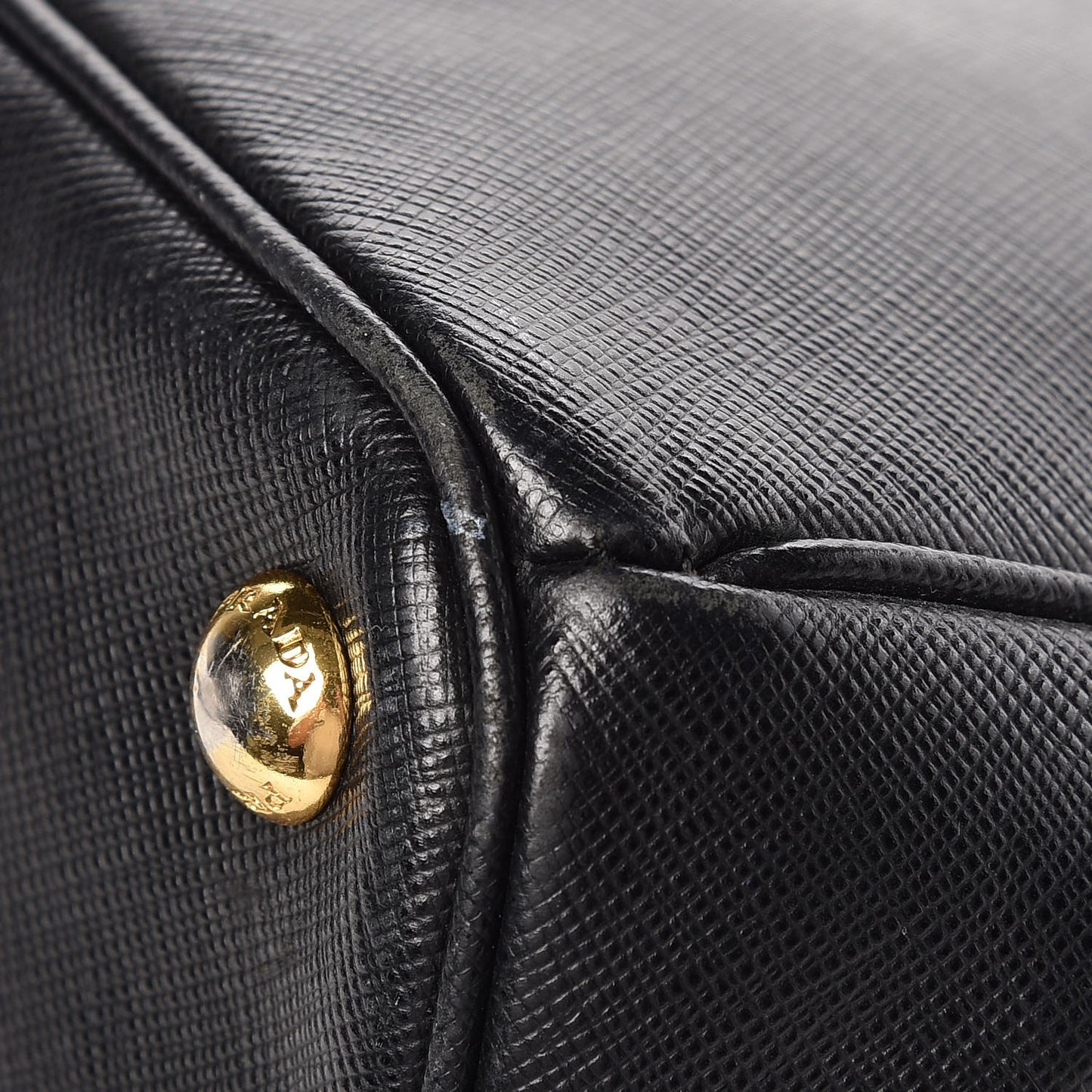 Saffiano Small Galleria Double Zip Tote Black