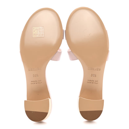 Hermes Epsom Oasis Sandals 36.5 Rose Porcelaine 5 of 8