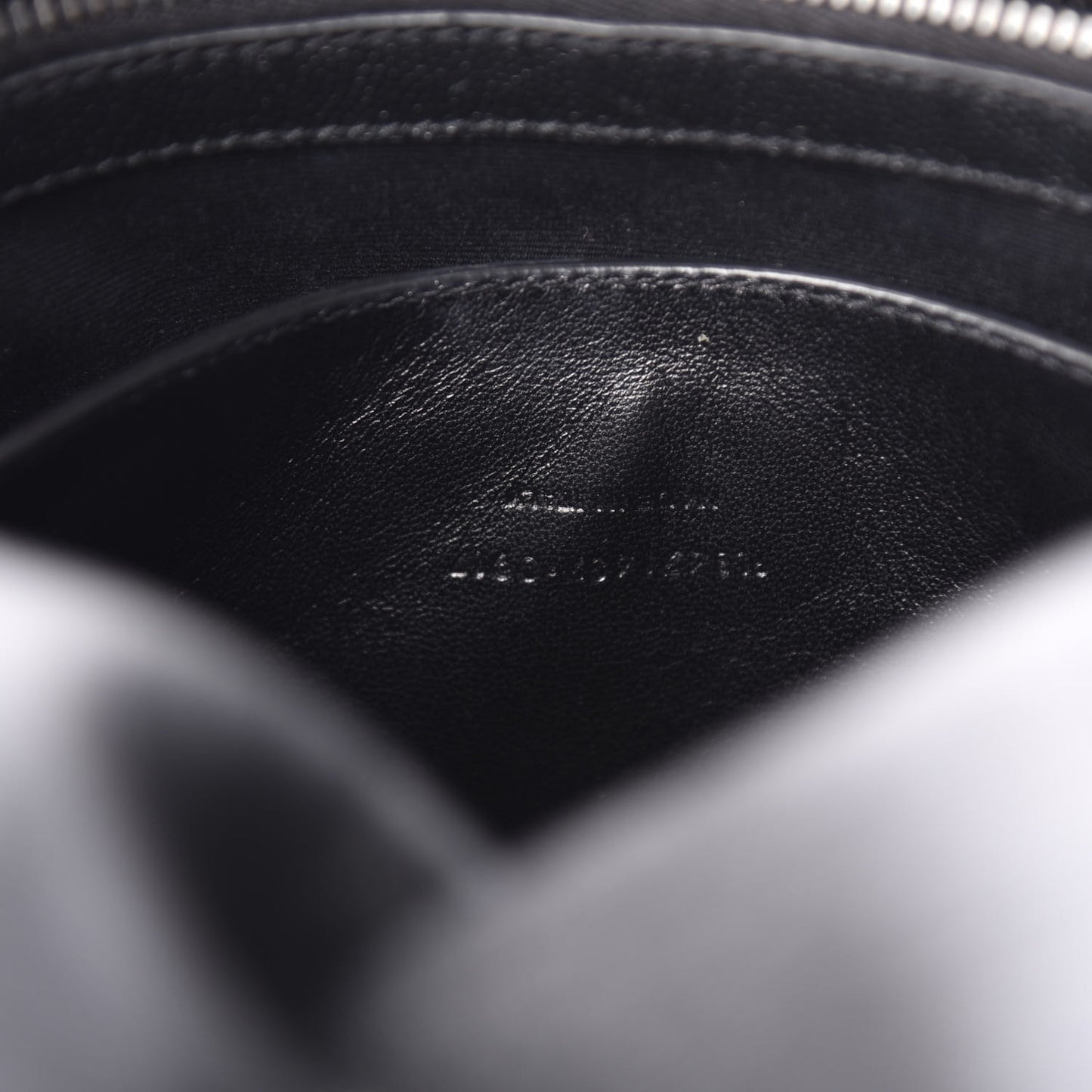 Grain De Poudre Medium West Hollywood Monogram Fold-Over Black