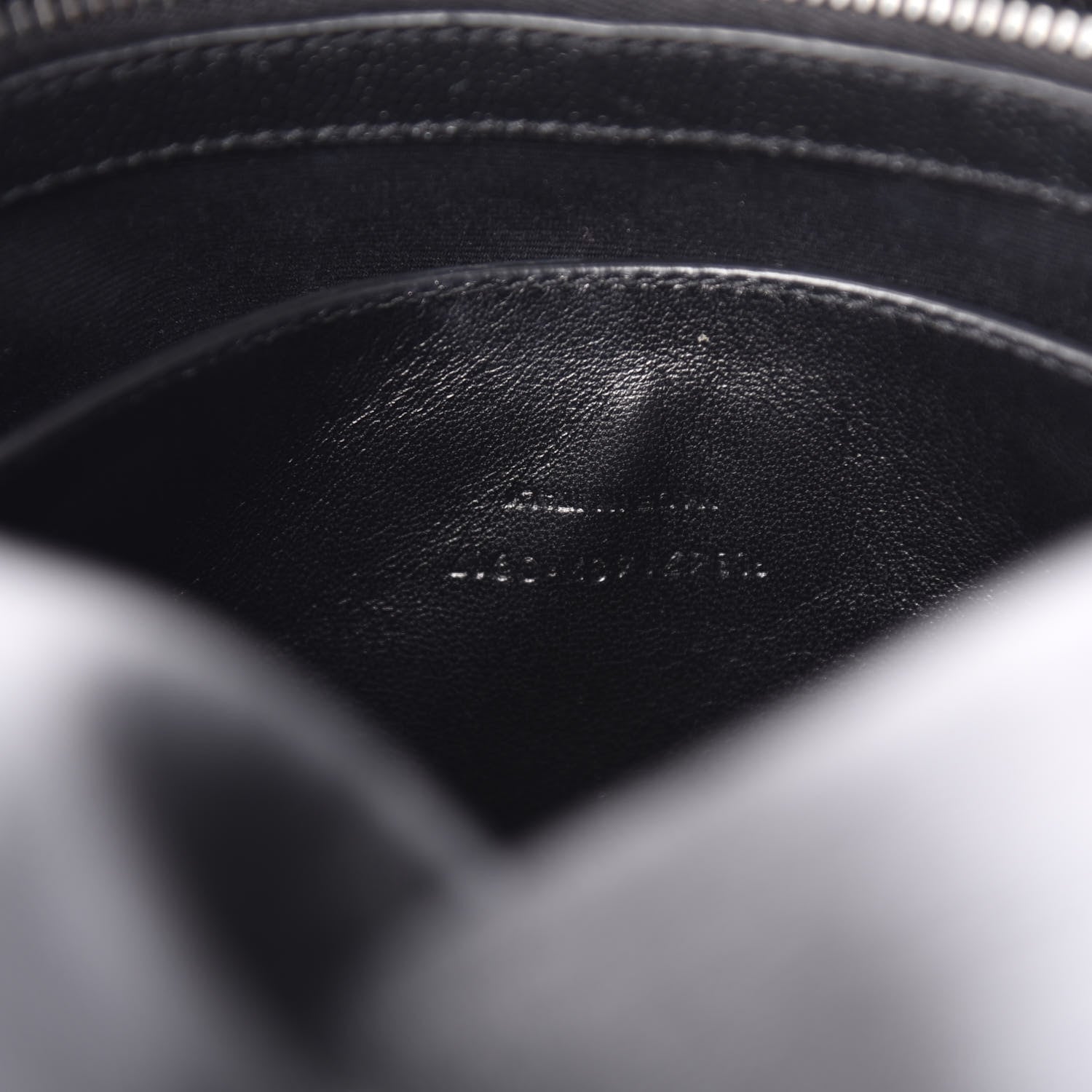 Saint Laurent Grain De Poudre Medium West Hollywood Monogram Fold-Over Black 8 of 13
