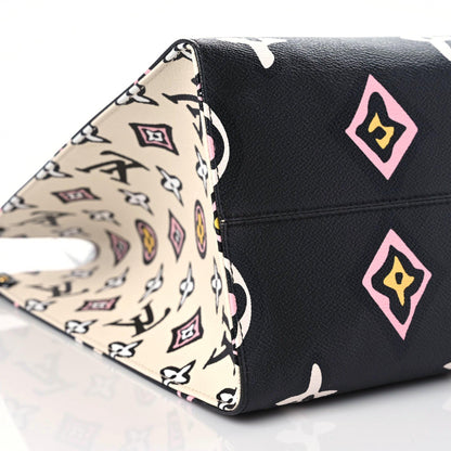 Louis Vuitton Monogram Giant Wild At Heart Onthego GM Black 5 of 17