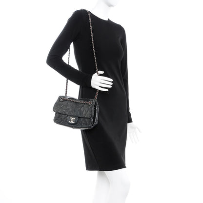 Chanel Iridescent Calfskin Medium In The Mix Flap Black 2 of 7