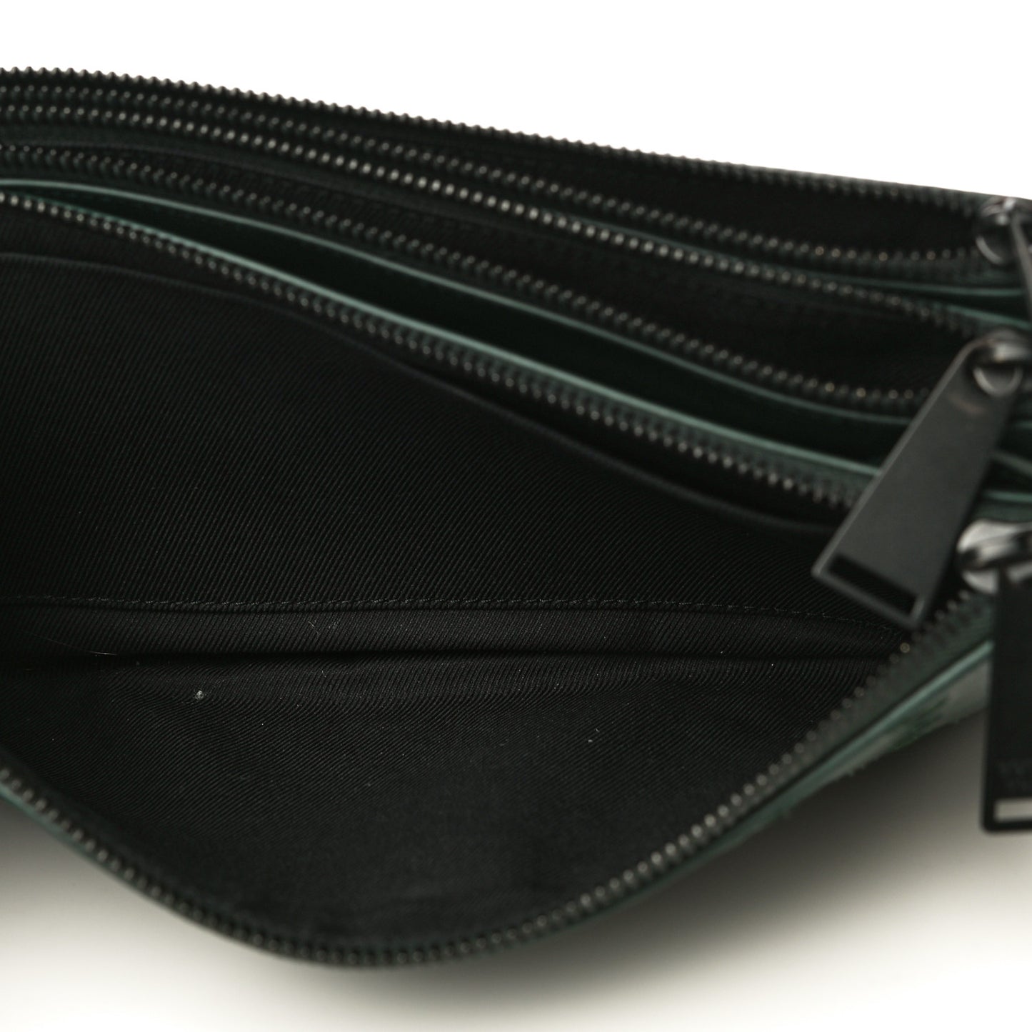 Nappa Intrecciato Triple Zip Messenger Bag Bottle