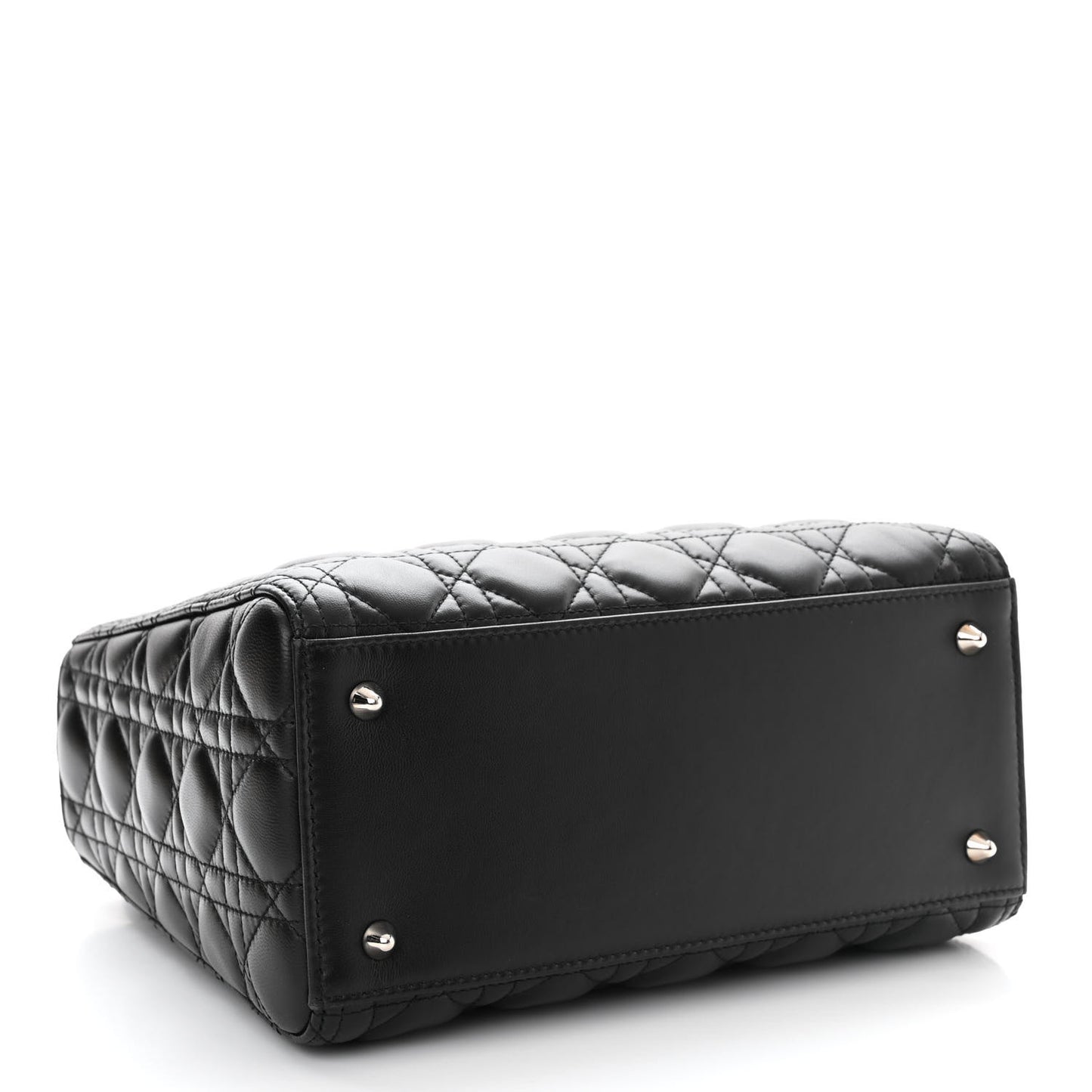 Lambskin Cannage Medium Lady Dior Black