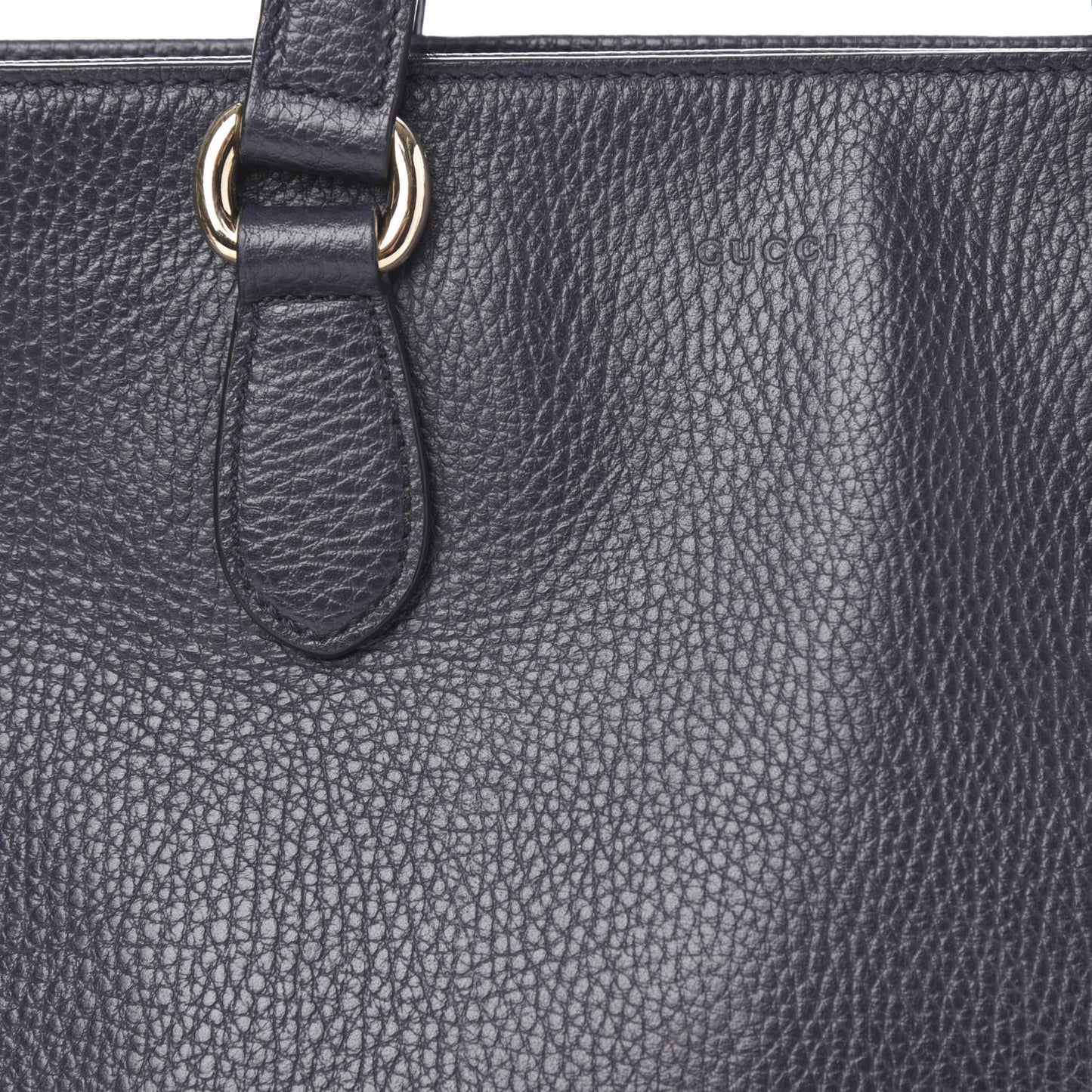 Calfskin Bamboo Tassel Top Handle Tote Blue