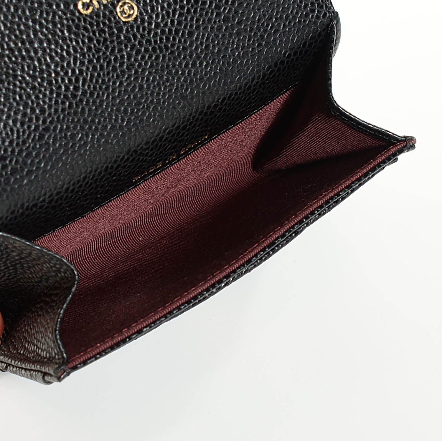 Chanel Caviar Quilted Flap Card Holder Black 8 of 9