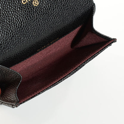 Chanel Caviar Quilted Flap Card Holder Black 8 of 9