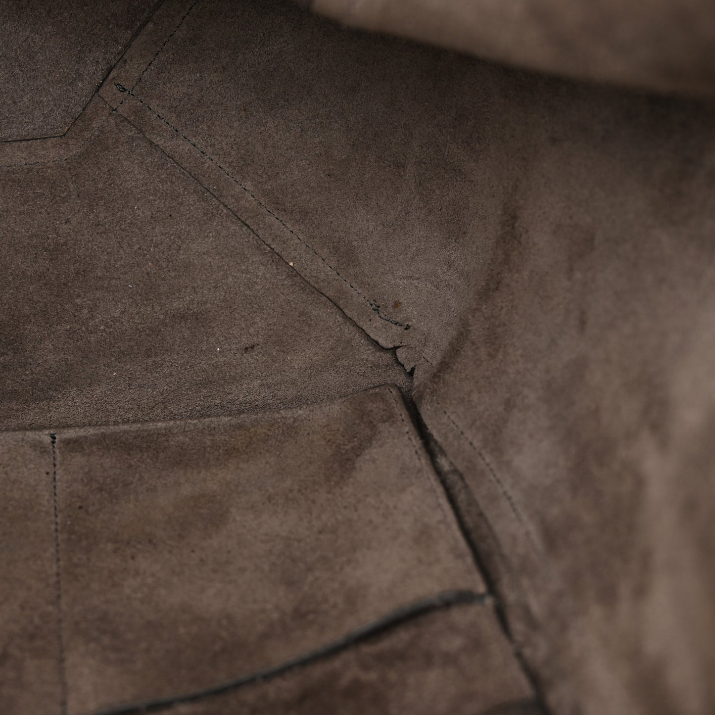 Soft Grained Calfskin Small Belt Cabas Phantom Taupe