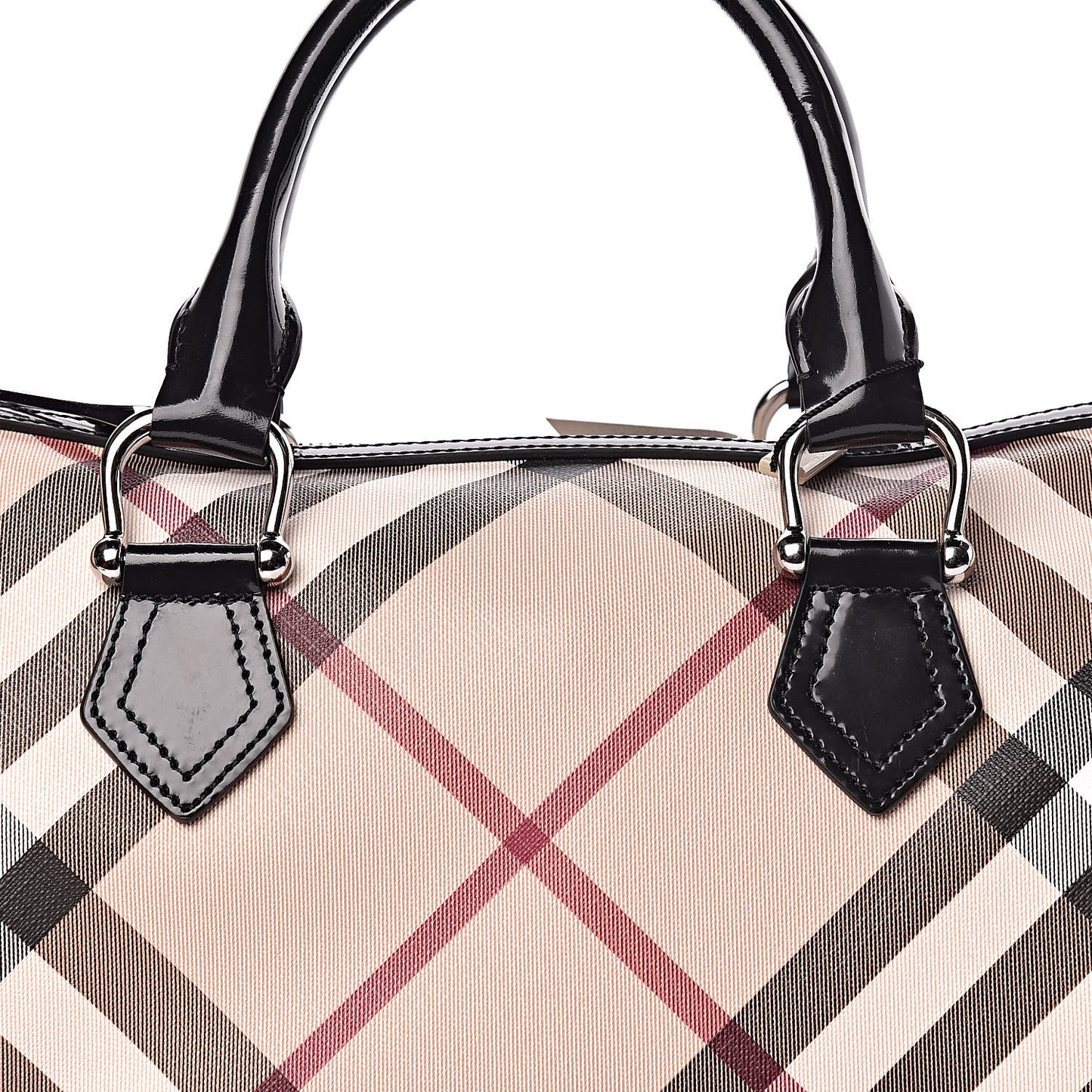Supernova Check Small Chester Bowling Bag Black