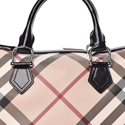 Burberry Supernova Check Small Chester Bowling Bag Black 9 of 9