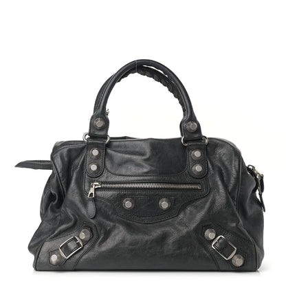 Balenciaga Agneau Giant 21 Silver Hardware Mid Day Black 1 of 13