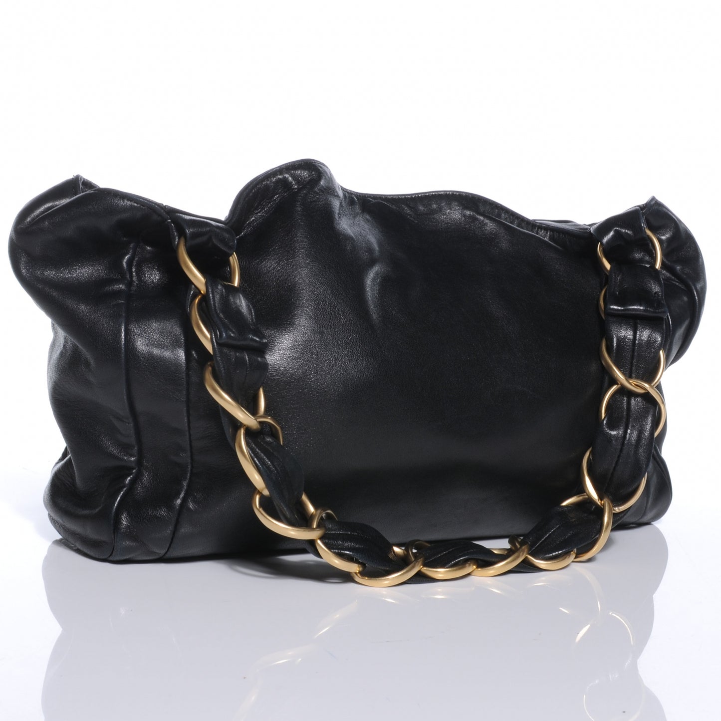 Lambskin Small Olsen Shoulder Bag Black