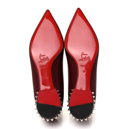 Christian Louboutin Nappa Spiked Hall Flats 39 Red 5 of 8