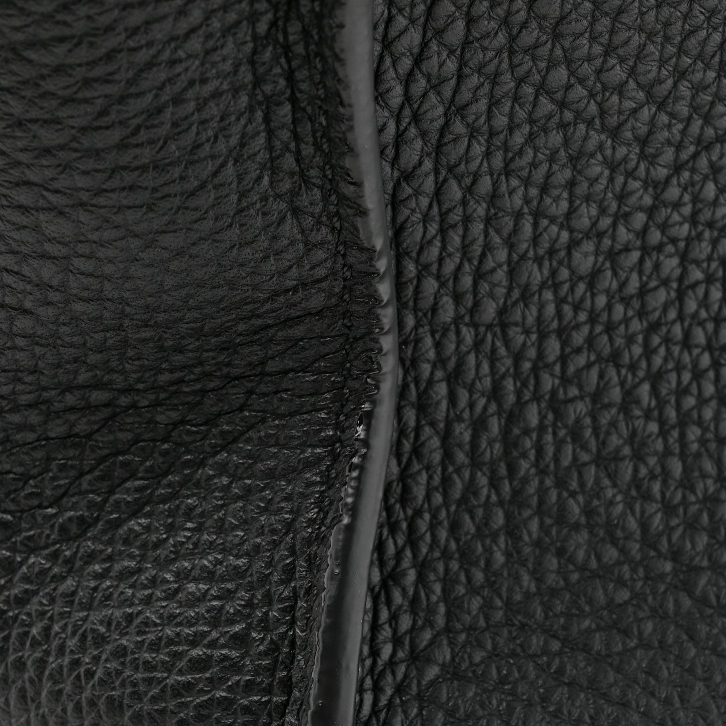 Supple Grained Calfskin Medium Big Bag Black