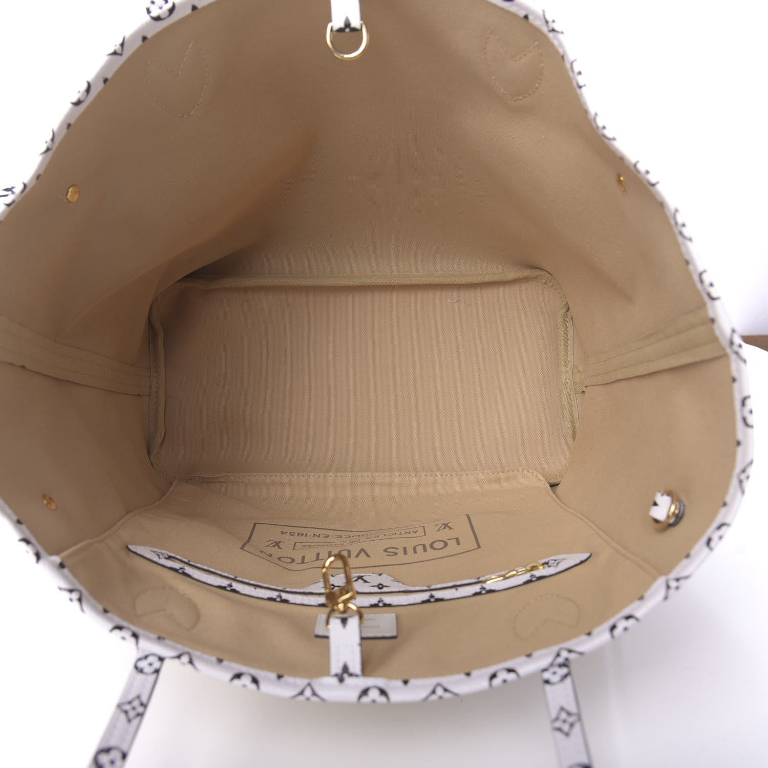 Louis Vuitton Monogram Giant Neverfull MM Kaki 5 of 10