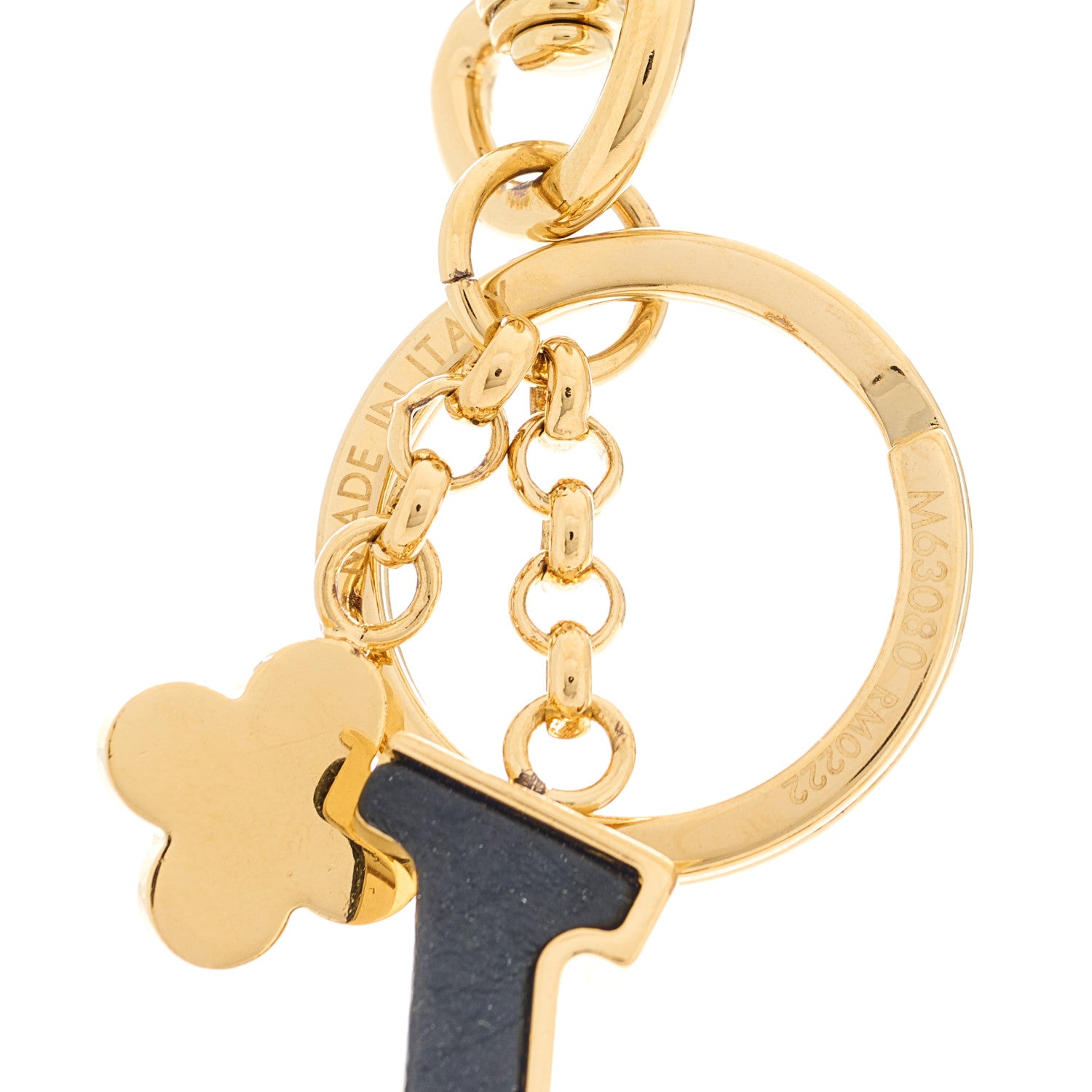 Louis Vuitton Metal Taurillon LV Capucines Bag Charm Key Holder Black 4 of 7
