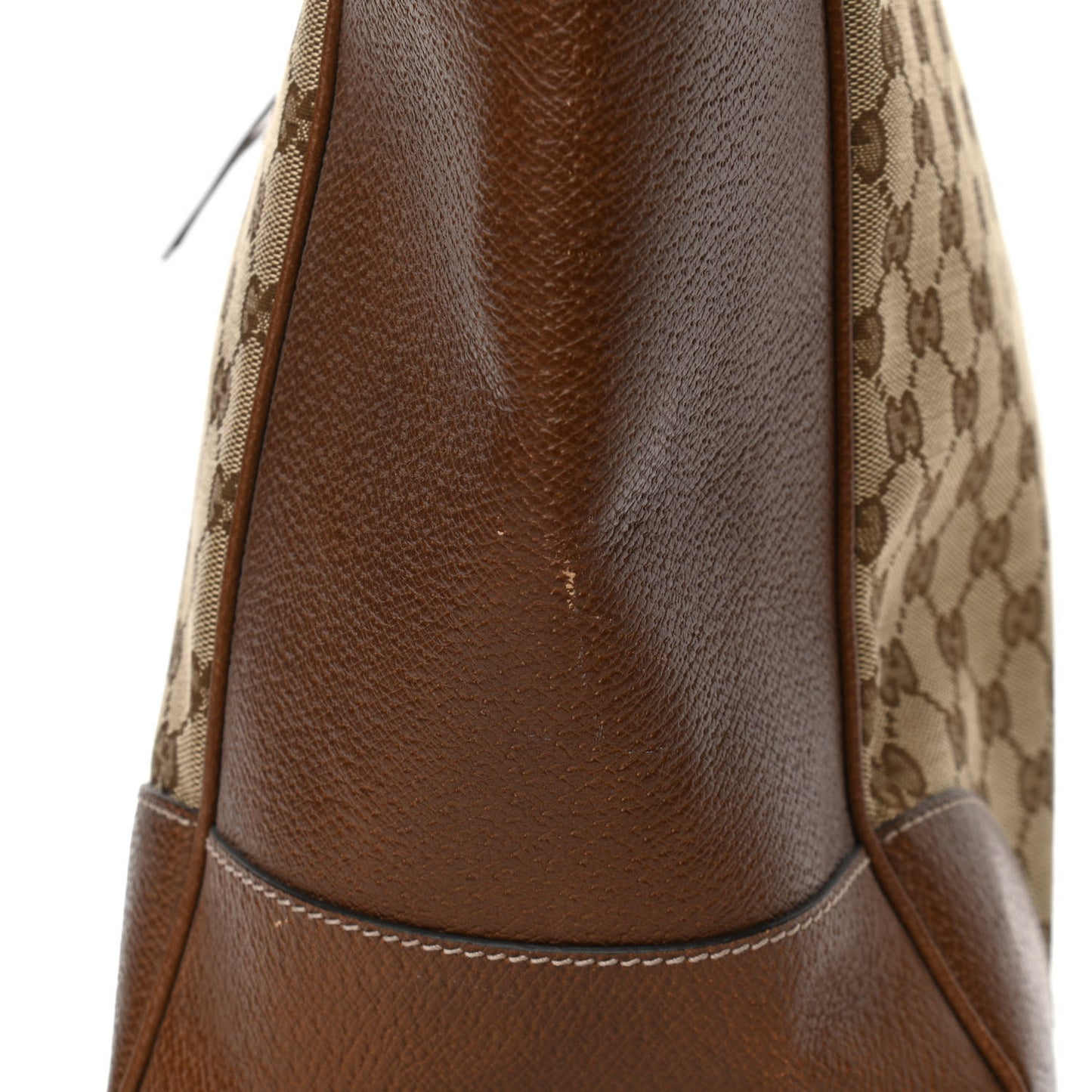 Monogram Medium Bree Zippered Tote Beige Tabacco
